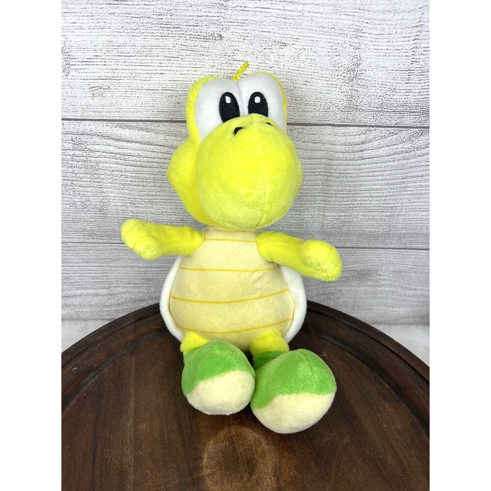 Super Mario Bros Koopa Troopa Plush Doll Small Yellow Green White Toy NO TAG